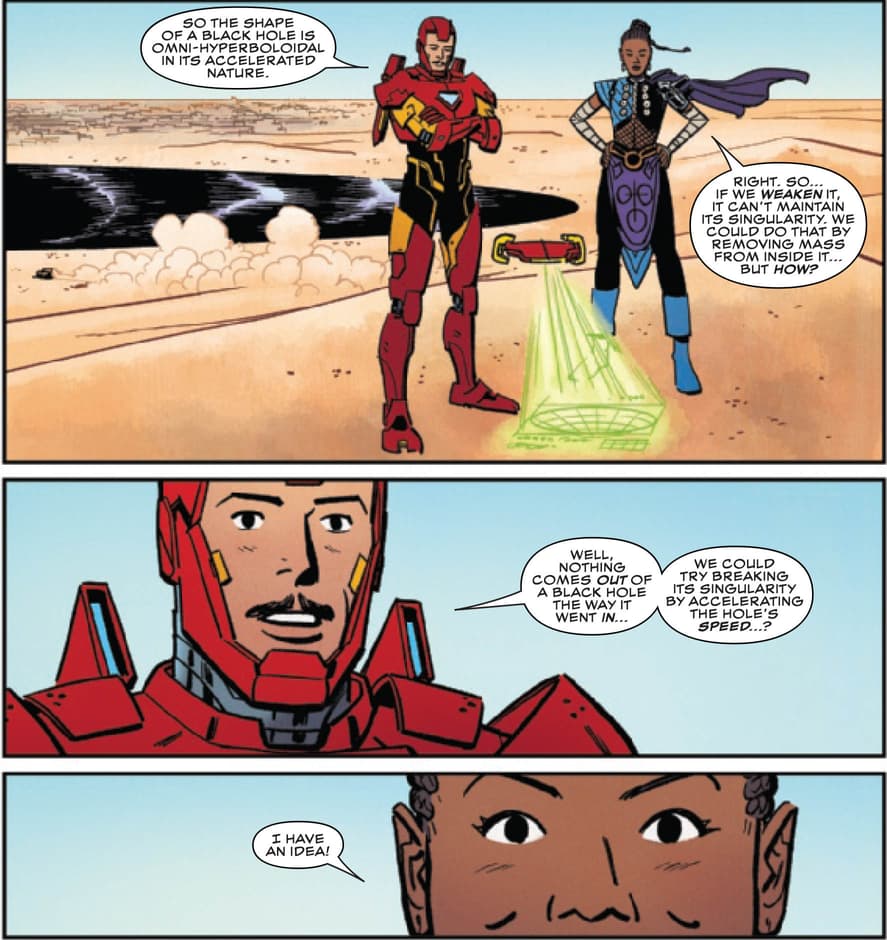 Shuri and Tony Stark