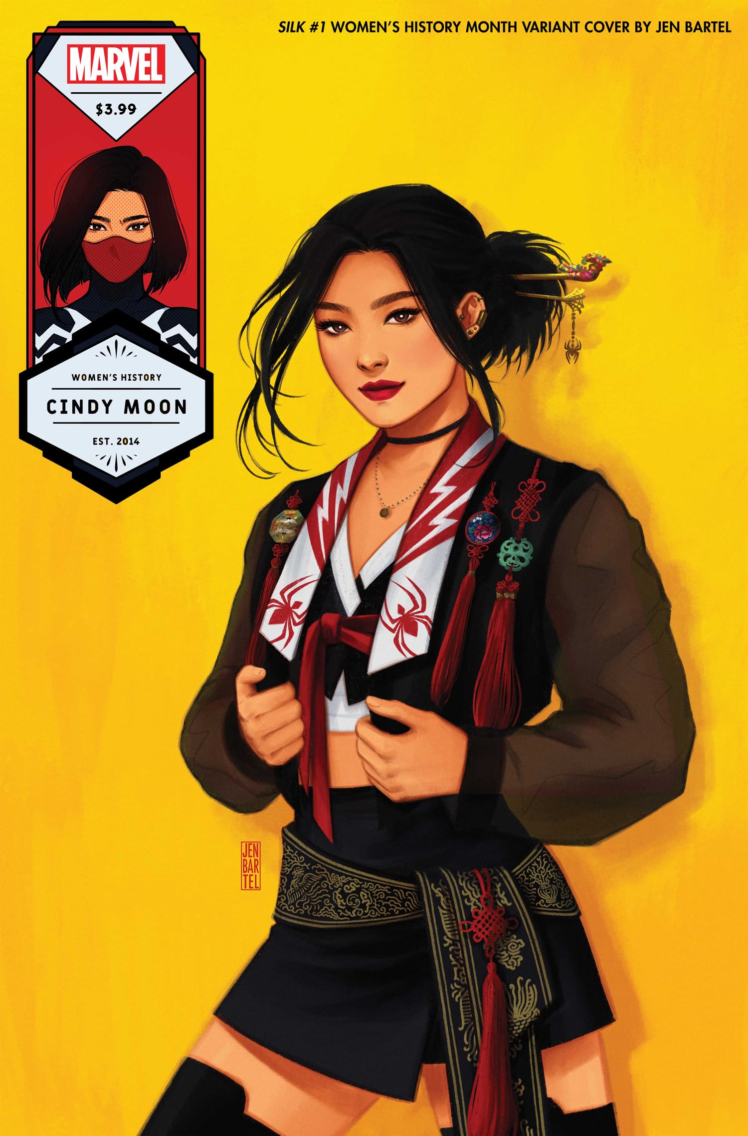 SILK #1 WOMEN’S HISTORY MONTH VARIANT COVER by JEN BARTEL