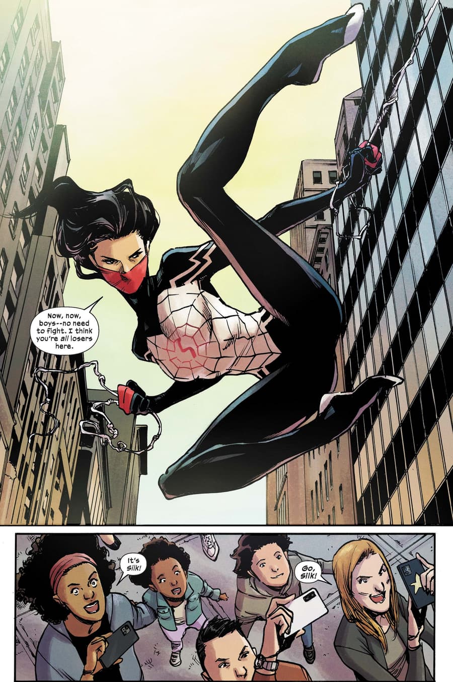 Preview page from SILK (2022) #1 with art by Takeshi Miyazawa and Ian Herring.