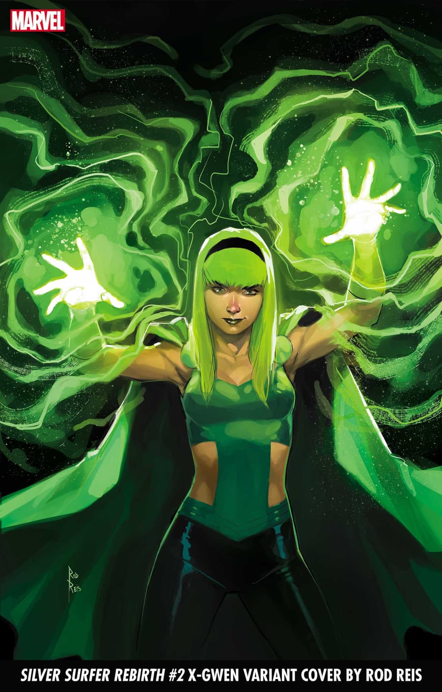 Silver Surfer Rebirth #2 X-Gwen Variant Cover by ROD REIS