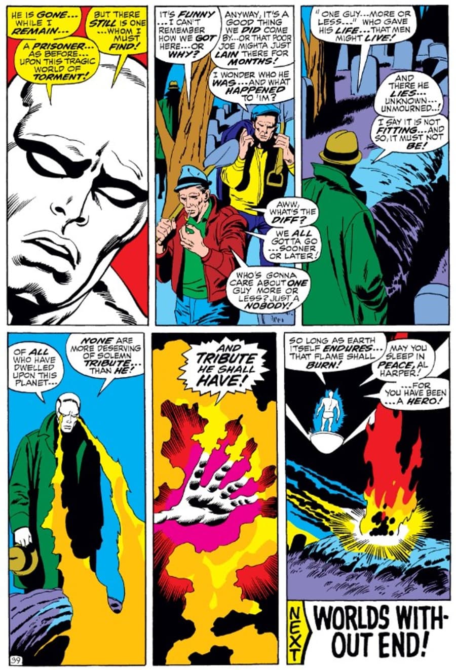 SILVER SURFER (1968) #5 page by Stan Lee, John Buscema, and Sal Buscema