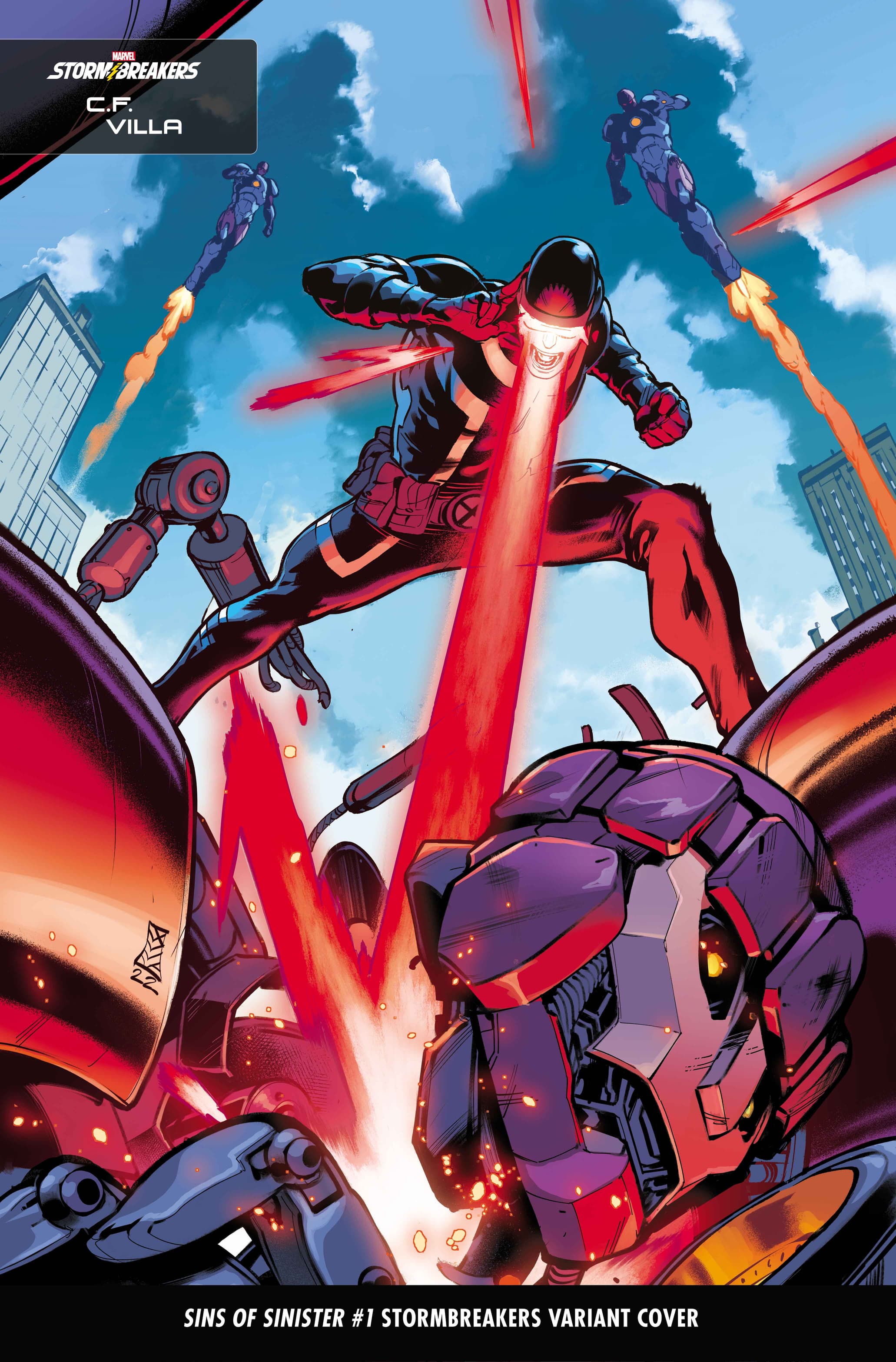 SINS OF SINISTER #1 STORMBREAKERS VARIANT COVER by C.F. VILLA