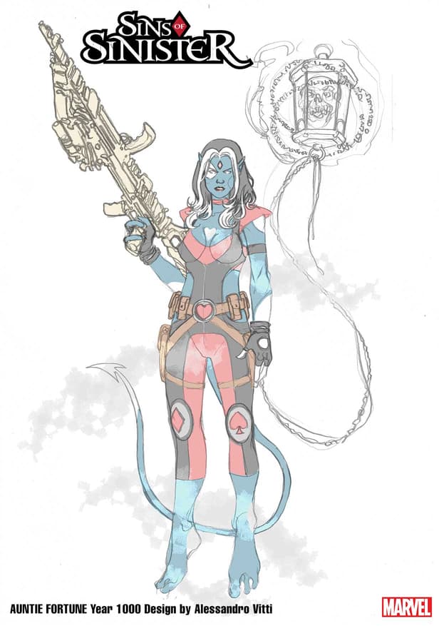 Sins of Sinister Year 10 Auntie Fortune Design