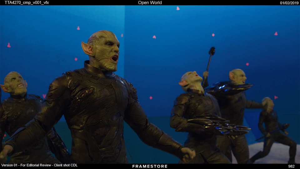Captain Marvel Skrull fight