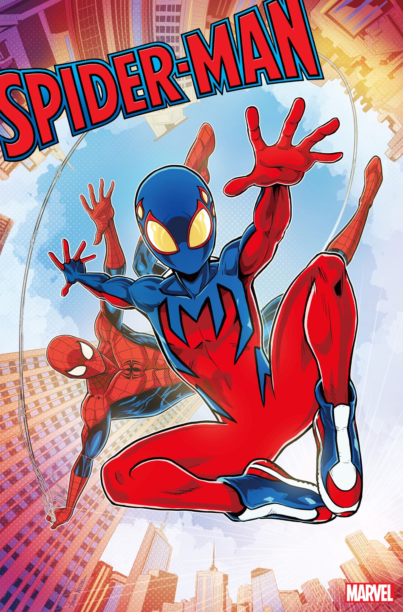 SPIDER-MAN #7 Second Printing Variant Cover by Luciano Vecchio