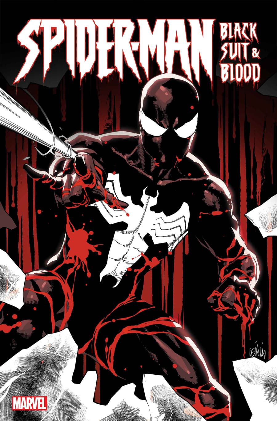 SPIDER-MAN: BLACK SUIT & BLOOD #1 cover by Leinil Francis Yu