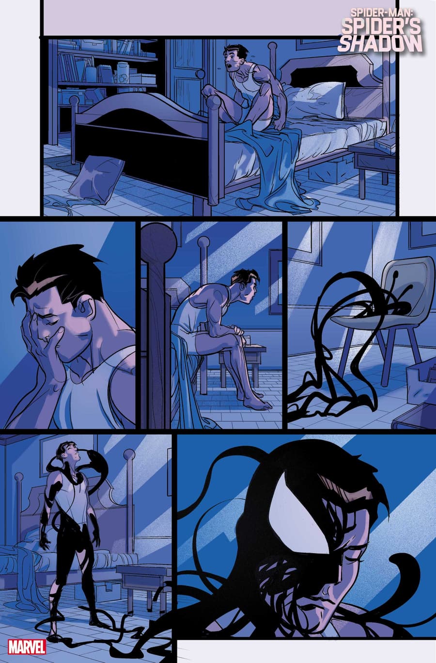 Spider-Man: The Spider's Shadow #1 preview pages by Pasqual Ferry and Matt Hollingsworth