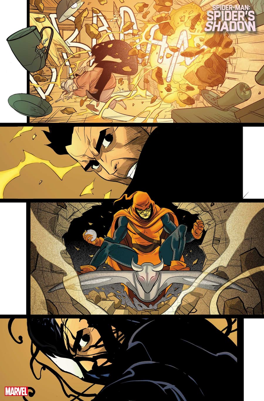 Spider-Man: The Spider's Shadow #1 preview pages by Pasqual Ferry and Matt Hollingsworth