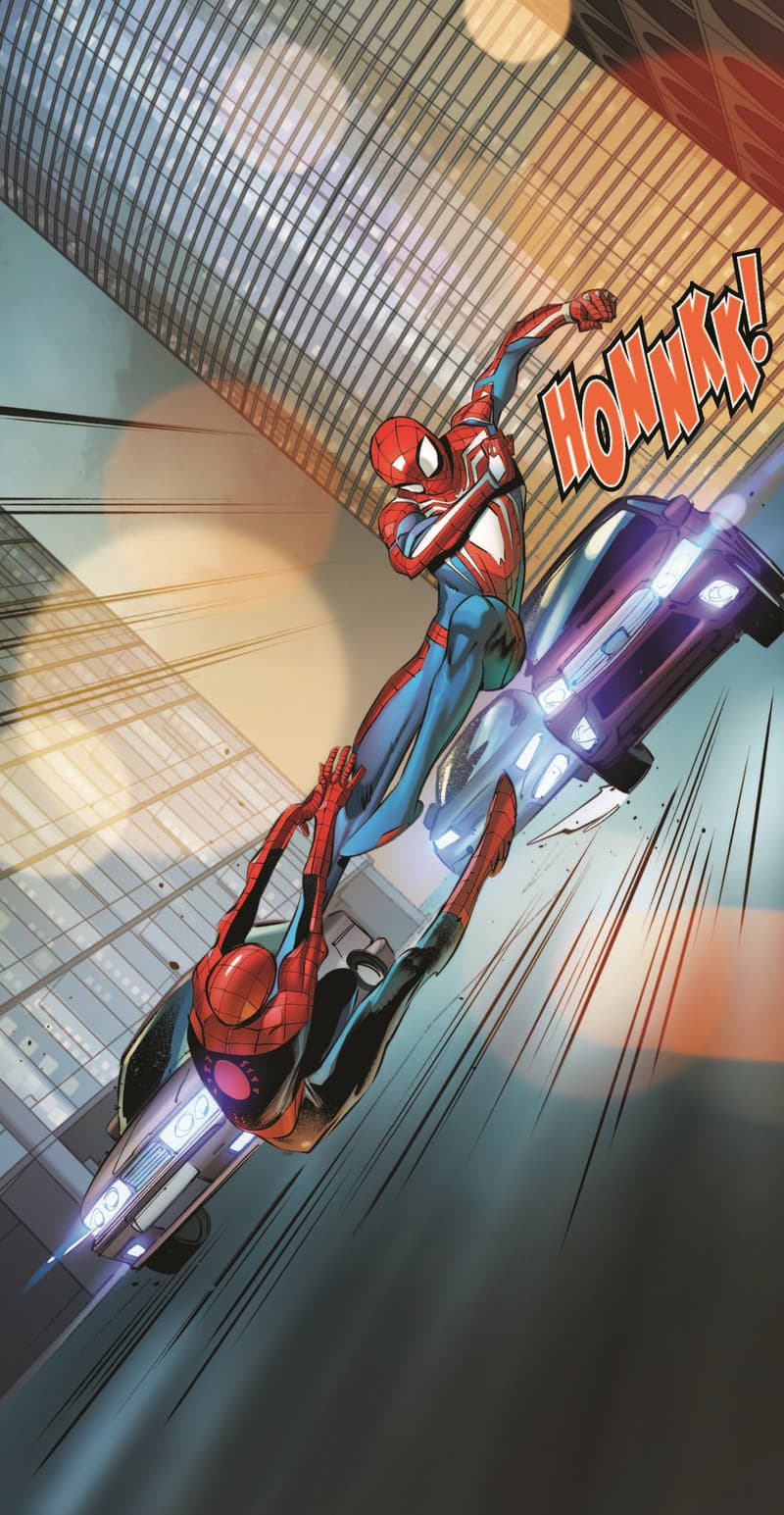 Preview panels from SPIDER-MAN UNLIMITED INFINITY COMIC #4.