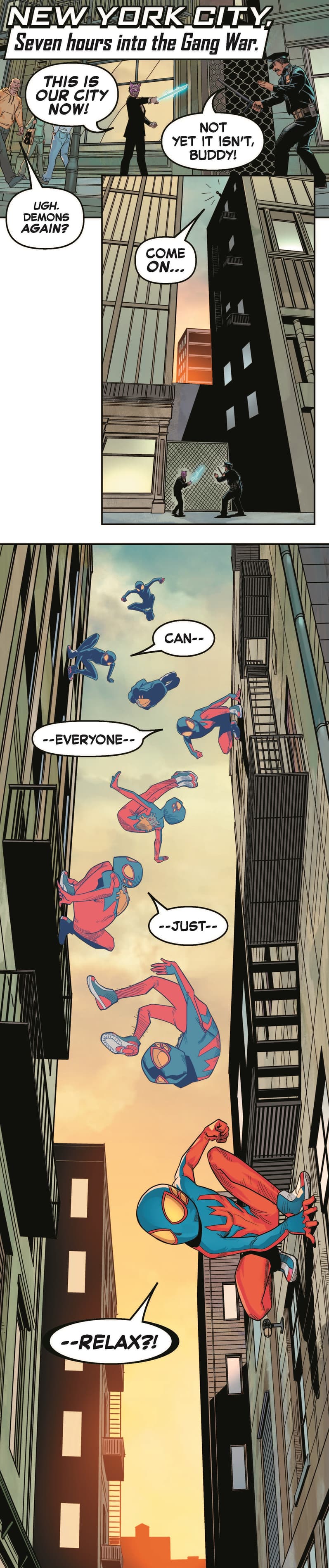 Preview panels from SPIDER-MAN UNLIMITED INFINITY COMIC (2023) #19.