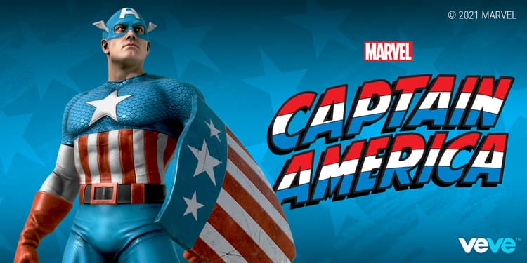 VeVe - Captain America Digital Statue Collectible