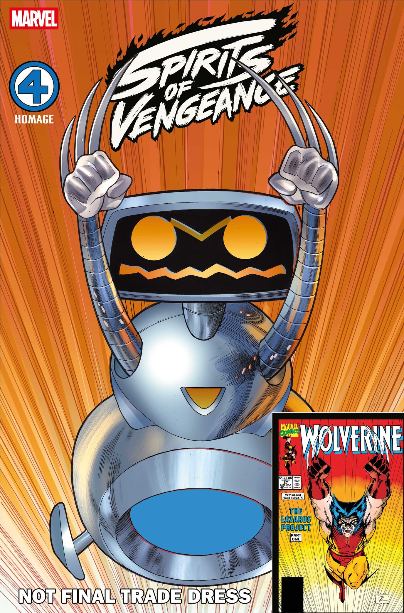 SPIRITS OF VENGEANCE #5 Fantastic Four Homage Variant Cover by Greg Land