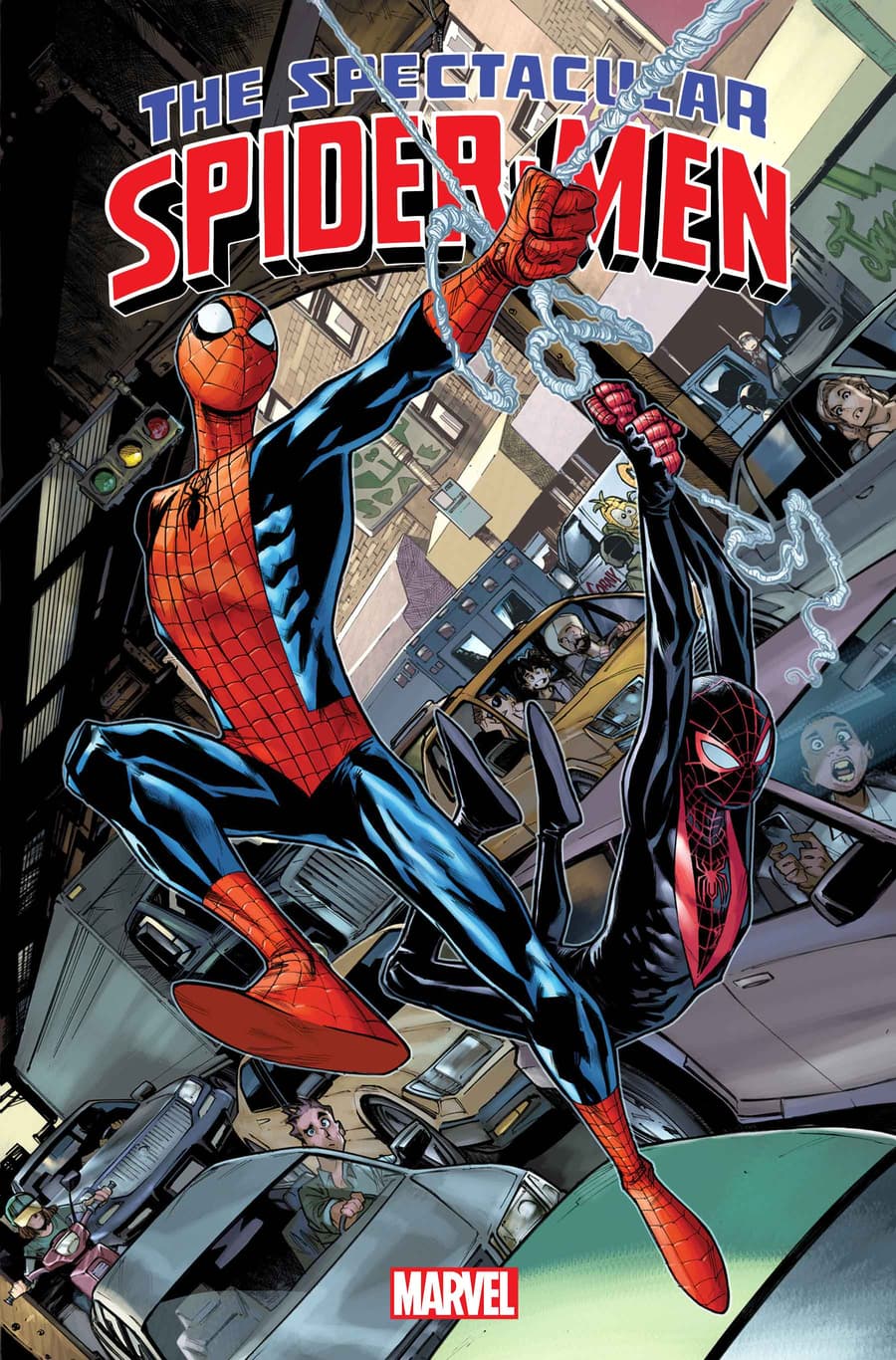 SPECTACULAR SPIDER-MEN #1 cover by Humberto Ramos