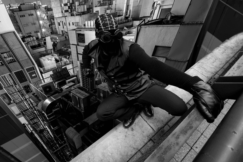 Spencer as Spider-Man Noir