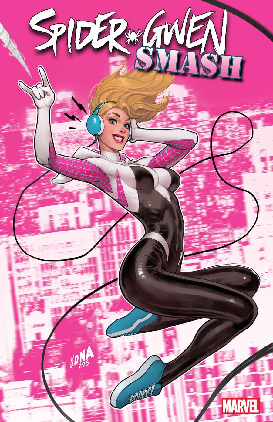 SPIDER-GWEN SMASH #1 cover by David Nakayama