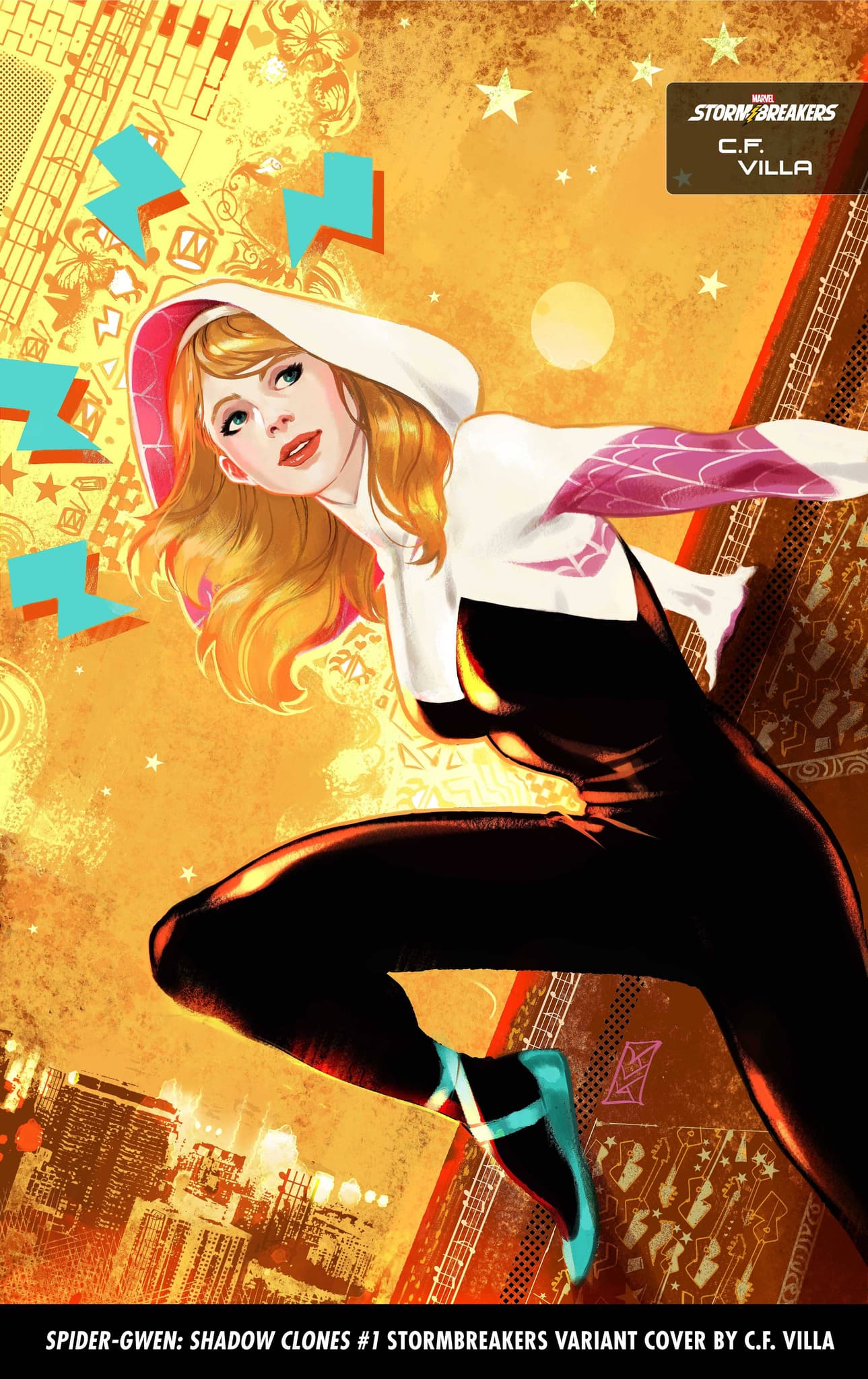 SPIDER-GWEN: SHADOW CLONES #1 Stormbreakers Variant Cover by C.F. Villa