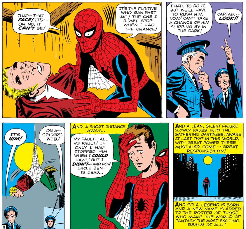 Spider-Man catches criminal who killed Uncle Ben