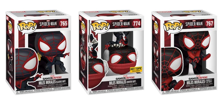 Spider-Man Miles Morales - Miles Morales Blacklight 4-Pack Funko Pop!