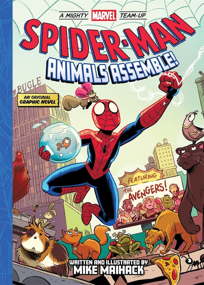 Cover to Spider-Man: Animals Assemble! (A Mighty Marvel Team-Up).