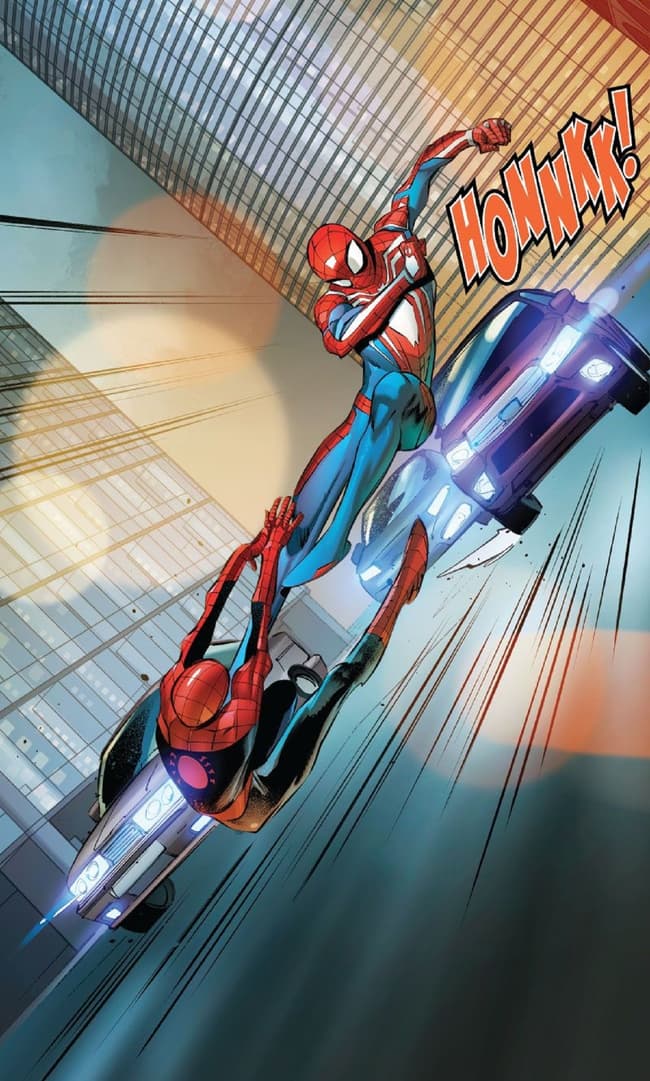 Preview panels from SPIDER-MAN UNLIMITED INFINITY COMIC #4.