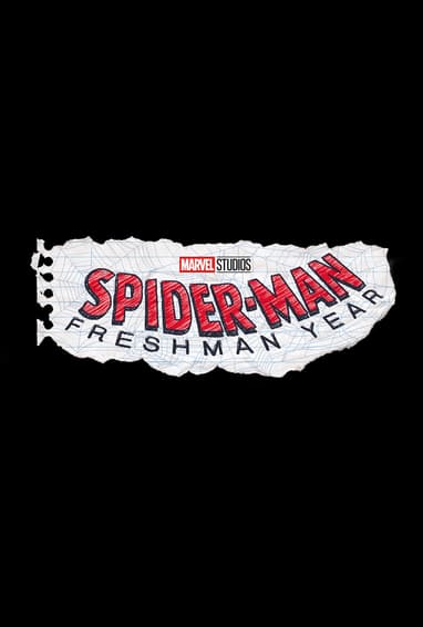 Marvel Studios' Spider-Man: Freshman Year Disney+ Plus TV Show Season 1 Logo on Black
