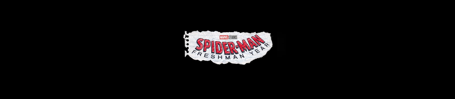 Marvel Studios' Spider-Man: Freshman Year Disney+ Plus TV Show Season 1 Logo on Black