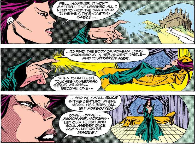 Morgan le Fay and Spider-Woman