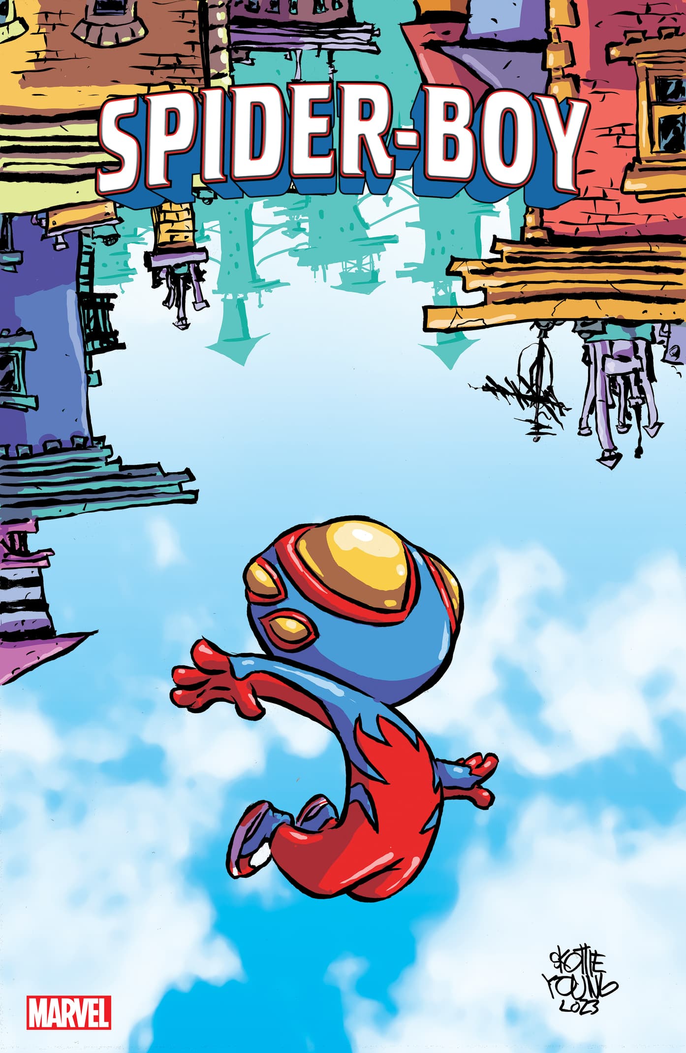 SPIDER-BOY #1 variant cover by Skottie Young