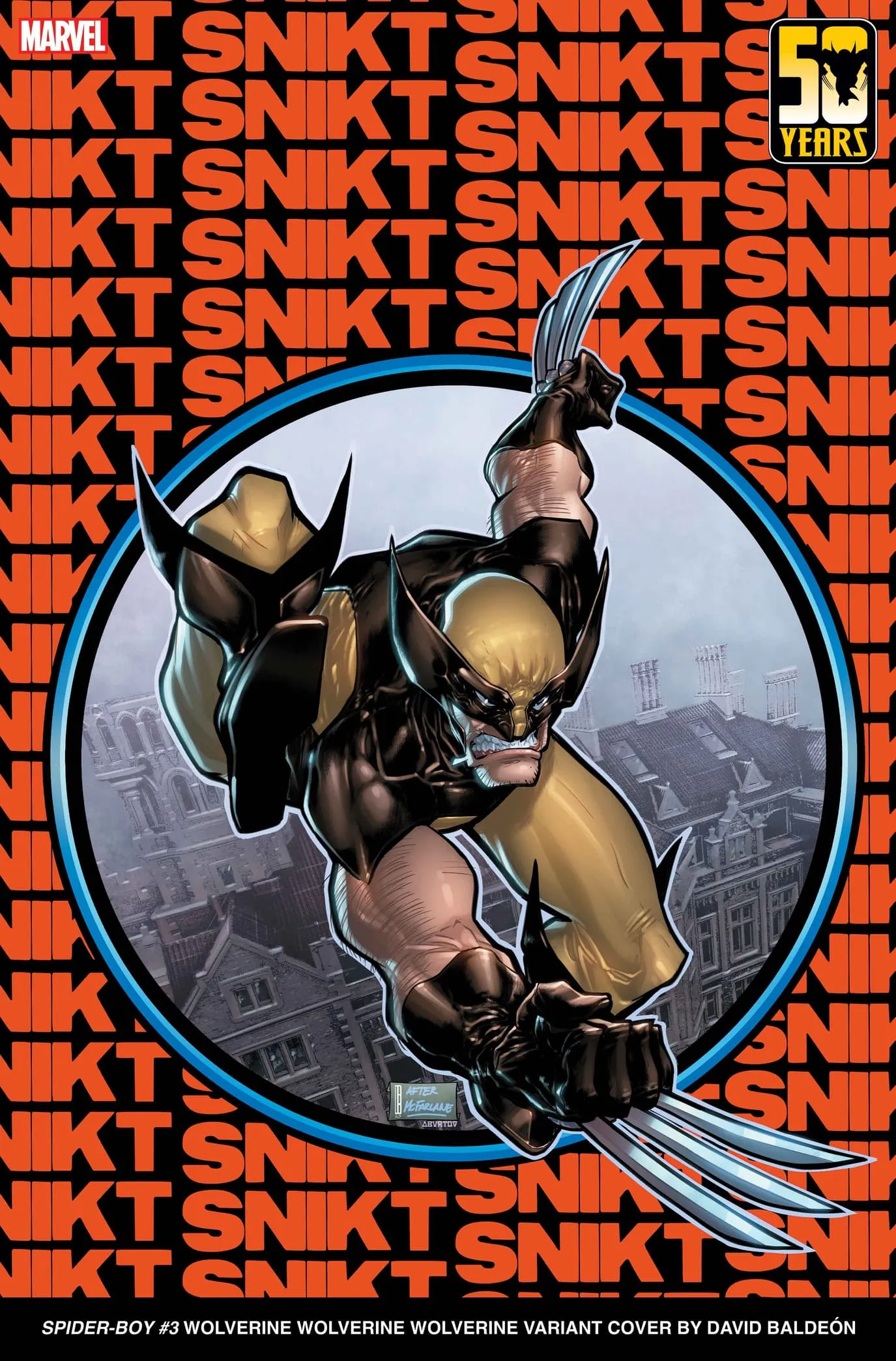 SPIDER-BOY #3 Wolverine Wolverine Wolverine Variant by David Baldeon