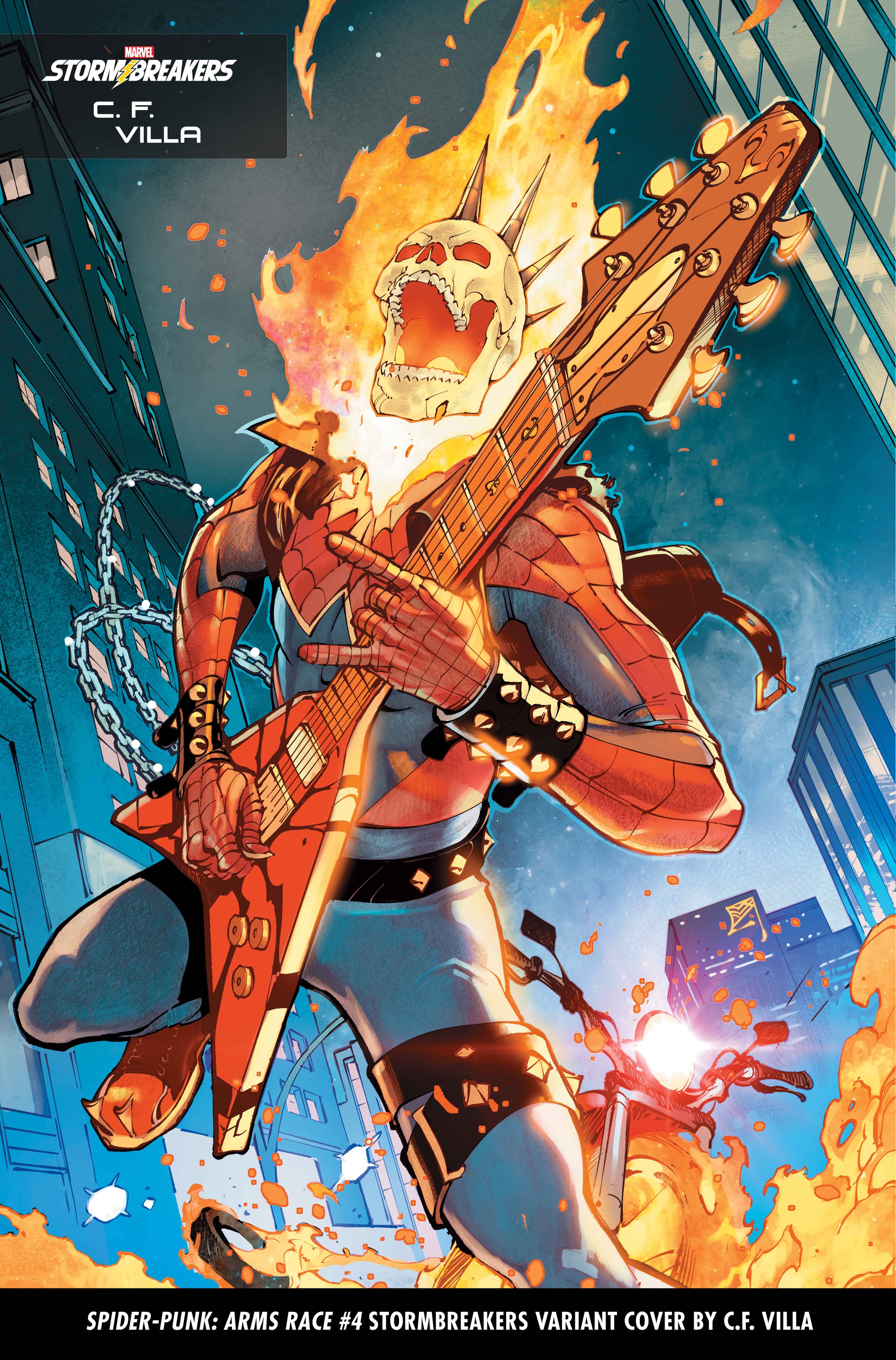 SPIDER-PUNK: ARMS RACE #4 Stormbreakers Variant Cover by C.F. Villa