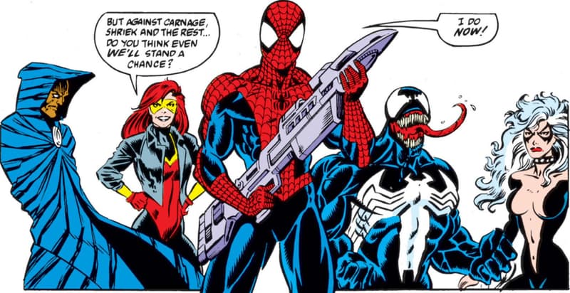 Spider-Man Maximum Carnage team