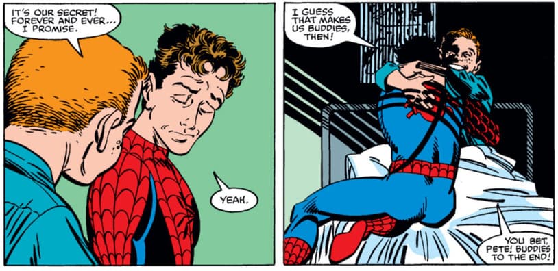 Peter Parker reveals his identity to sick kid