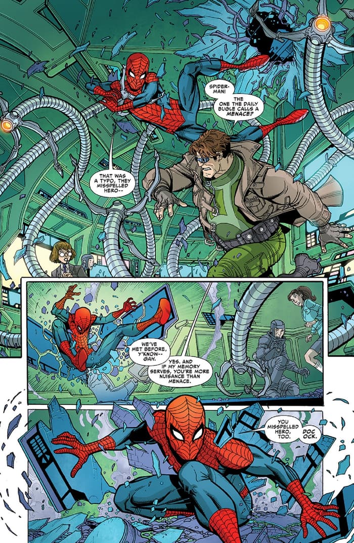 SPIDEY (2015) #1 with art by Nick Bradshaw and Jim Campbell.