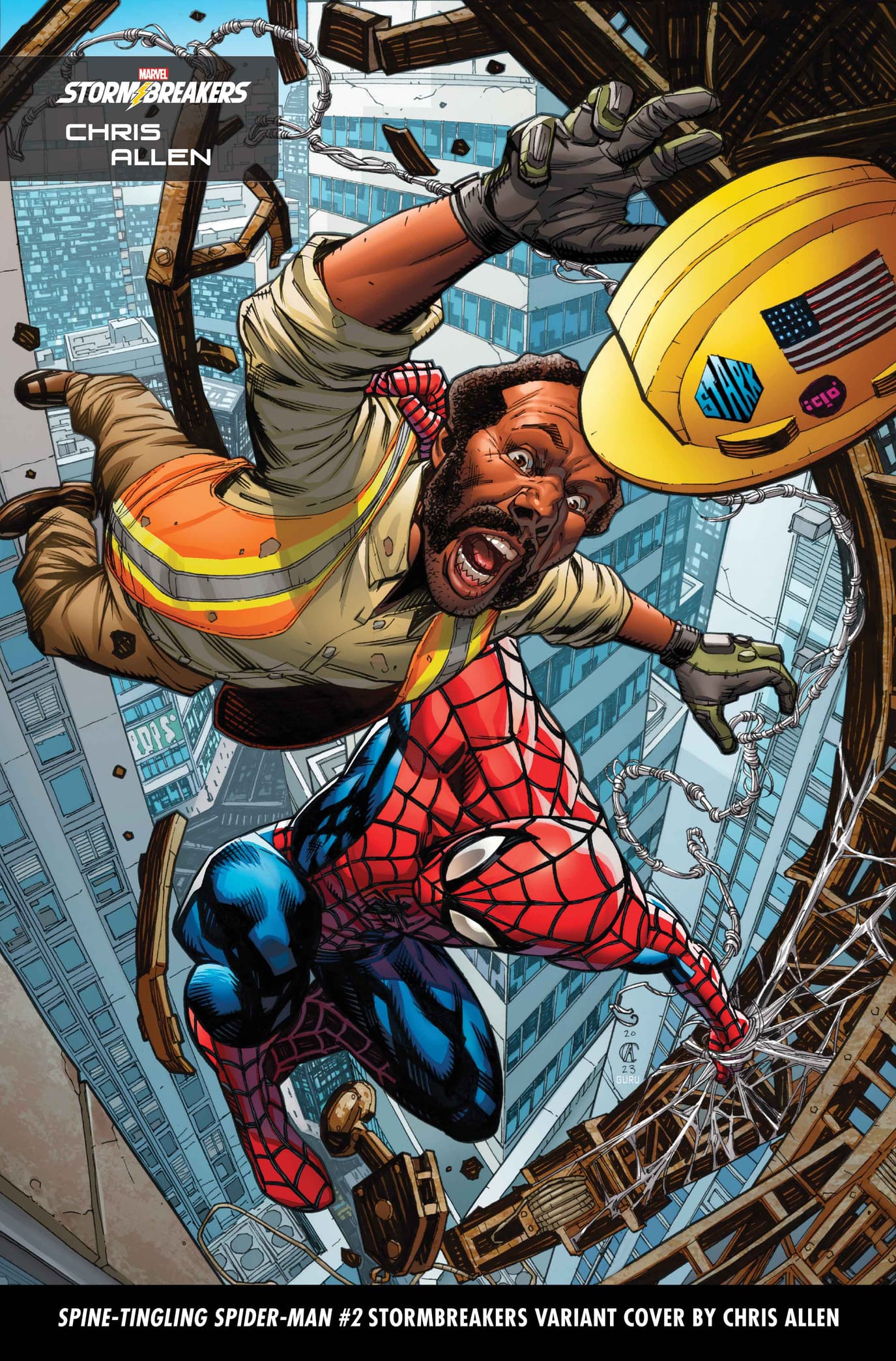 SPINE-TINGLING SPIDER-MAN #2 Stormbreakers Variant Cover by Chris Allen