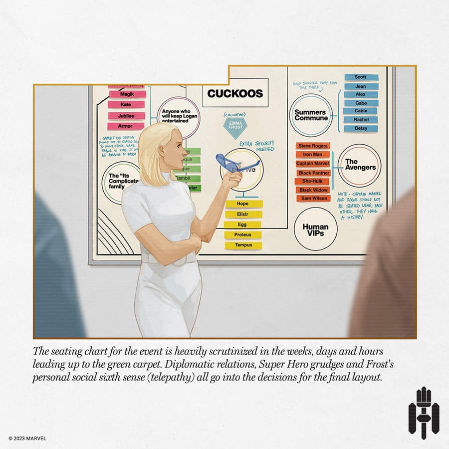 Hellfire Gala: Emma Frost profile artwork by Phil Noto