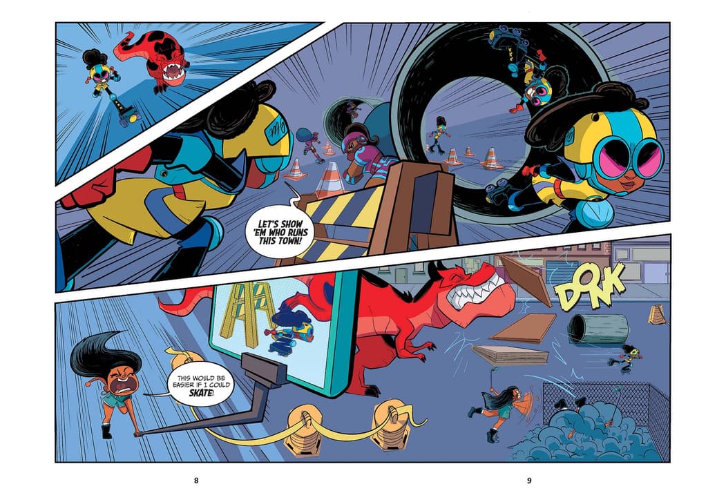 Preview from Moon Girl and Devil Dinosaur: Wreck and Roll!