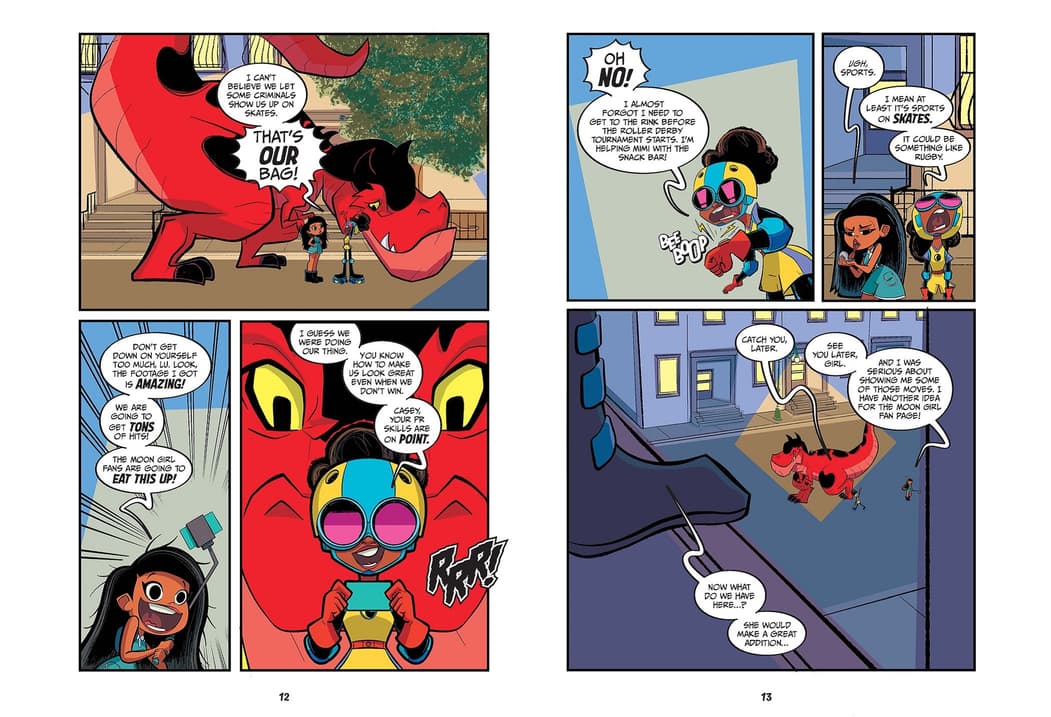 Preview from Moon Girl and Devil Dinosaur: Wreck and Roll!