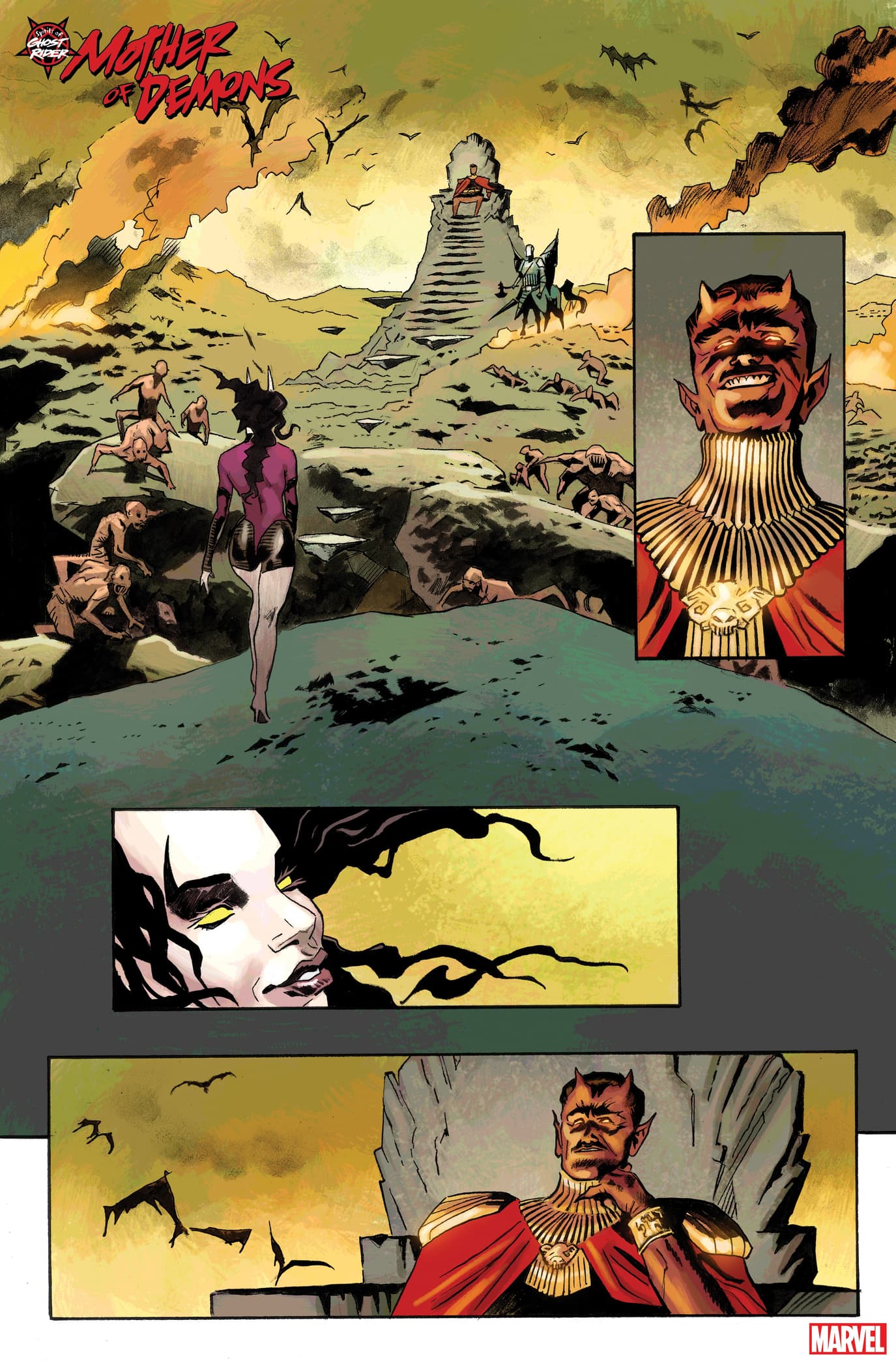 SPIRITS OF GHOST RIDER: MOTHER OF DEMONS #1 preview art by Roland Boschi and Dan Brown