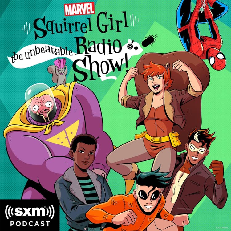 'Marvel’s Squirrel Girl: The Unbeatable Radio Show!' key art by Derek Charm