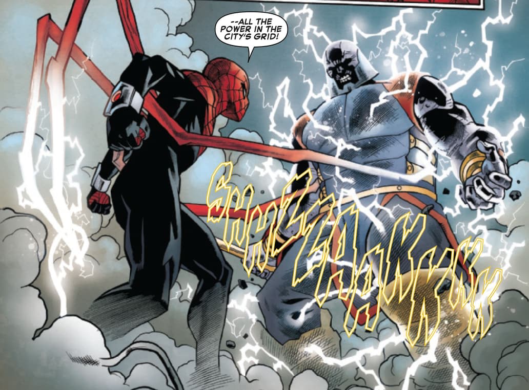 Superior Spider-Man fighting Terrax