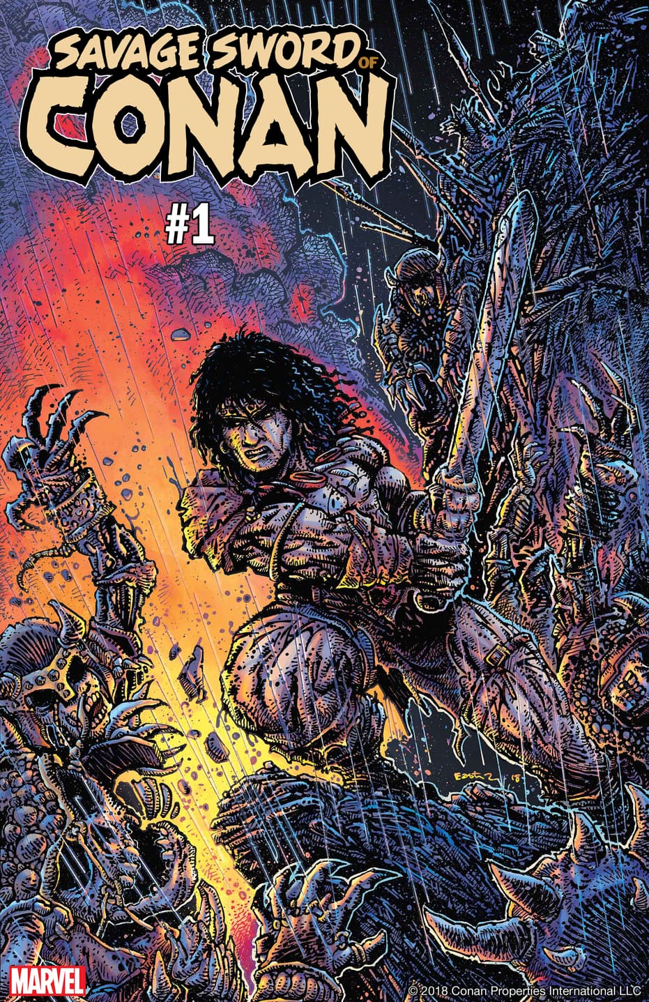 Savage Sword of Conan Cover by Kevin Eastman