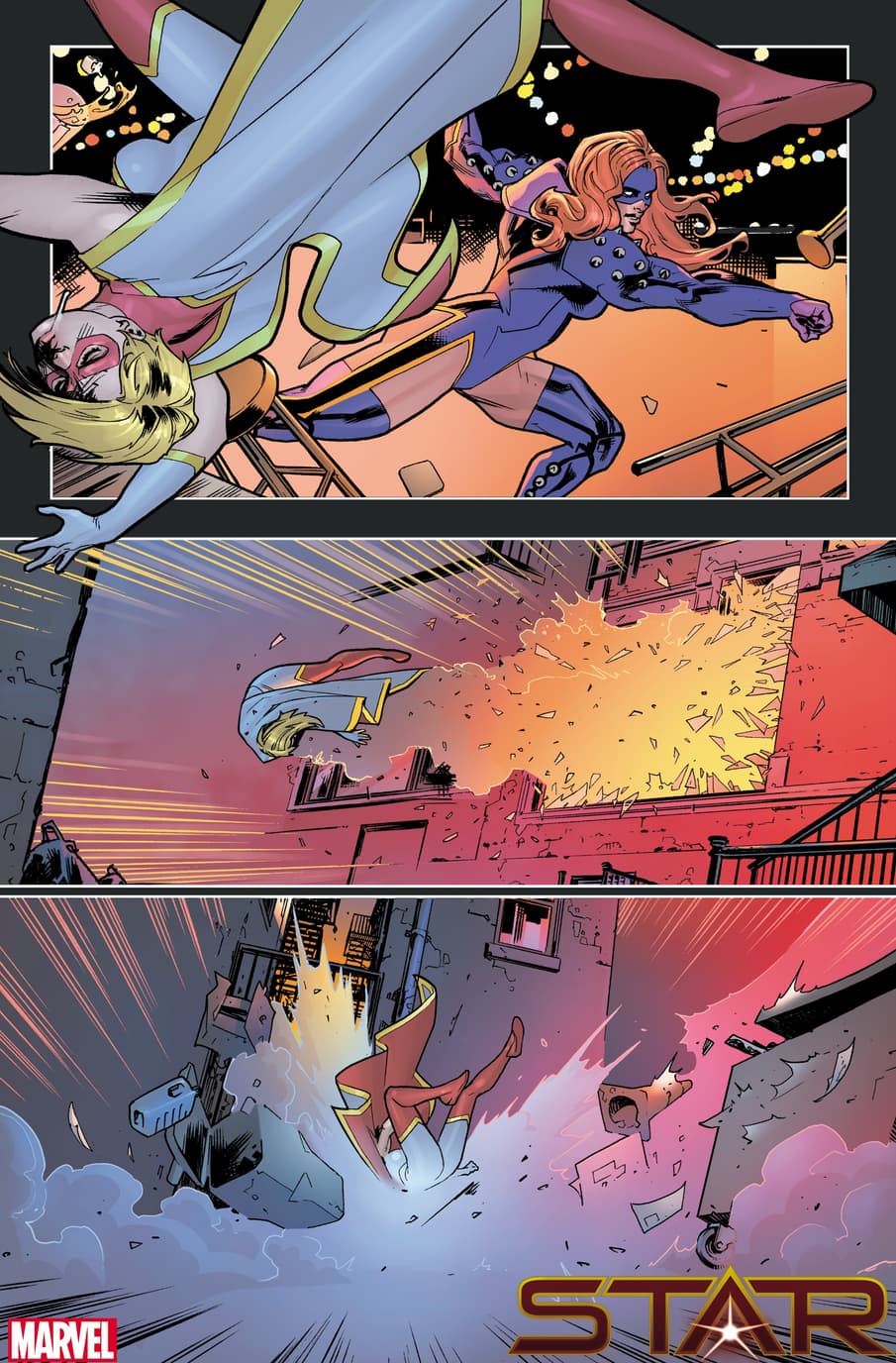 STAR #1 preview art by Javier Pina and Filipe Andrade with colors by Jesus Aburtov