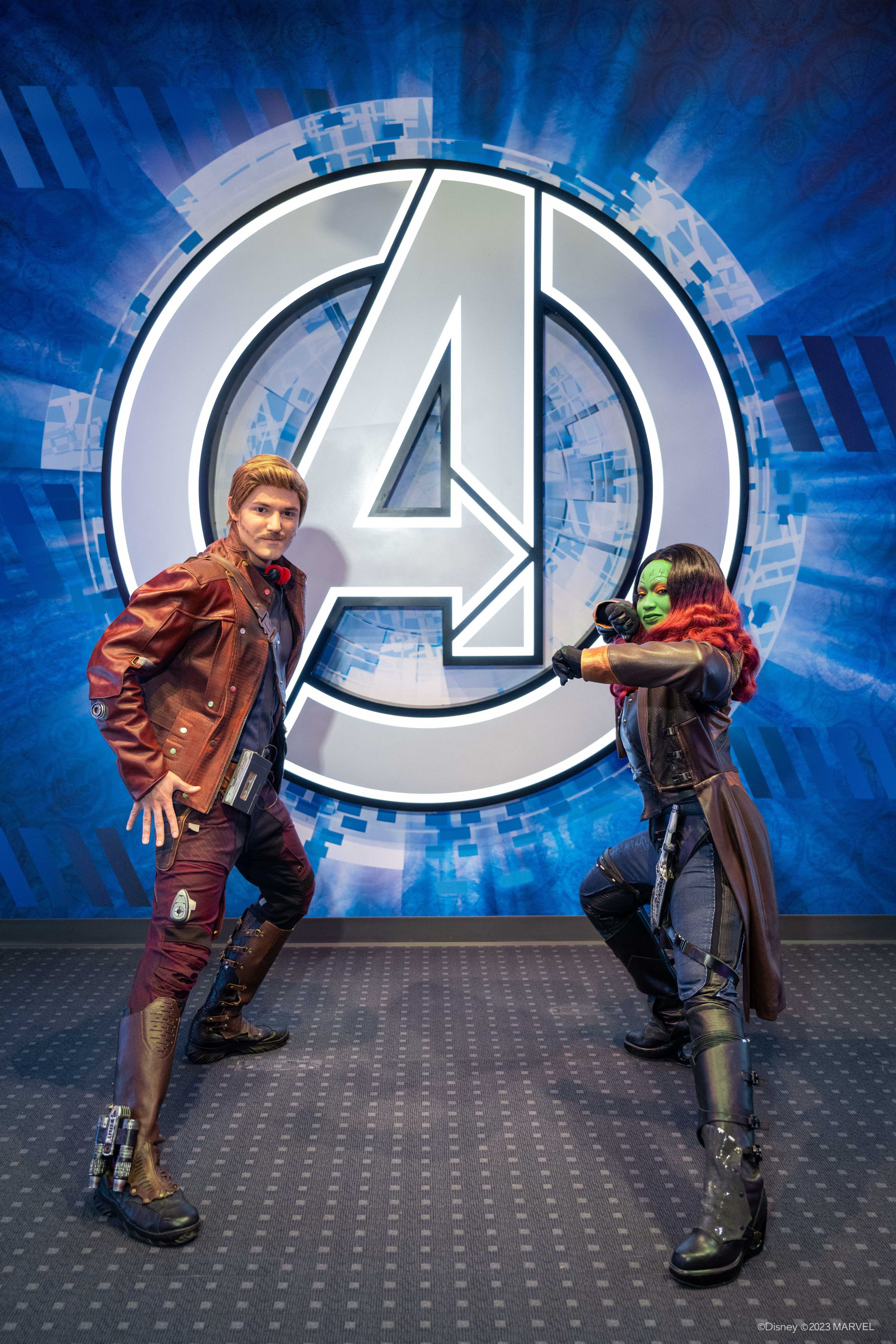 Star-Lord and Gamora at Shanghai Disneyland