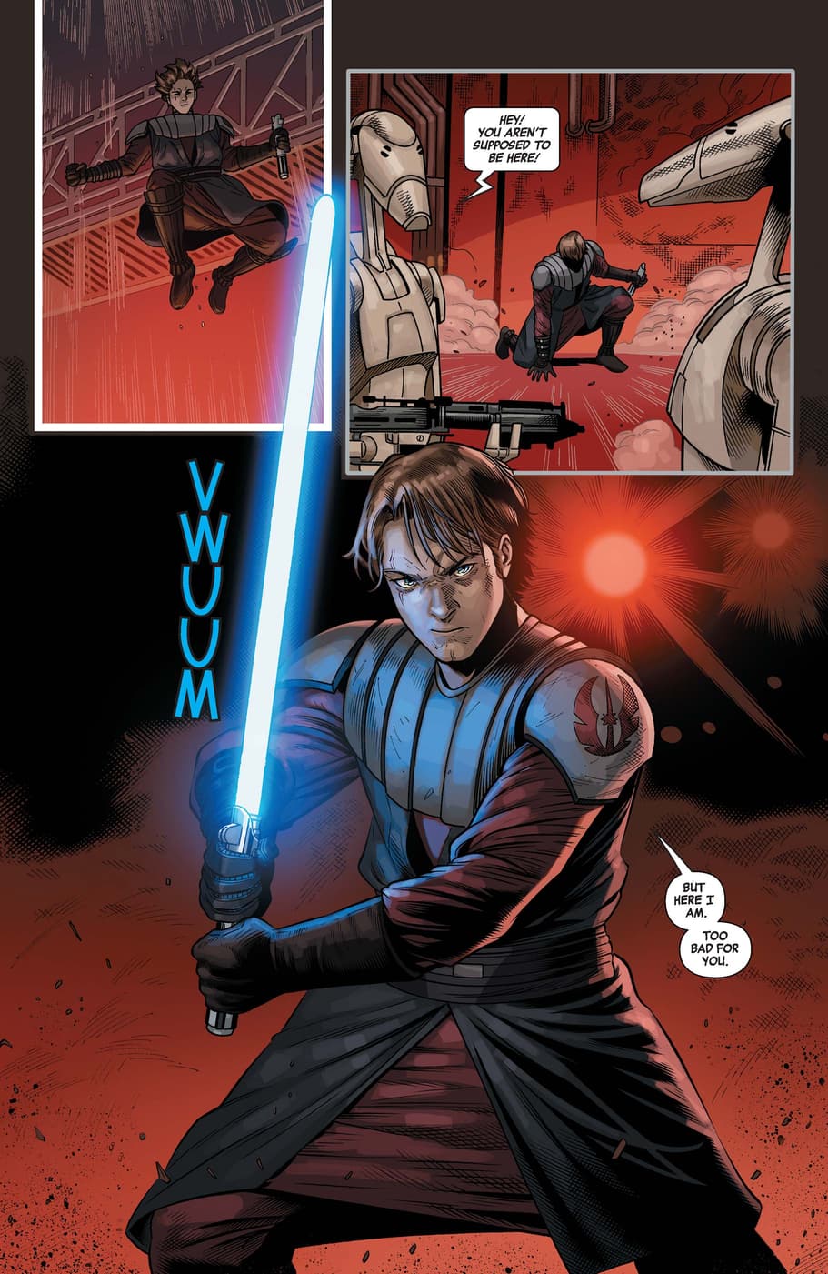Anakin enraged at the use of slaves in STAR WARS: AGE OF REPUBLIC - ANAKIN SKYWALKER (2019) #1.