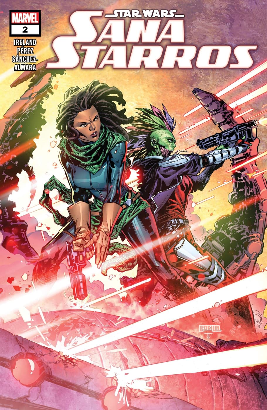 Cover to STAR WARS: SANA STARROS (2023) #2 by Ken Lashley.