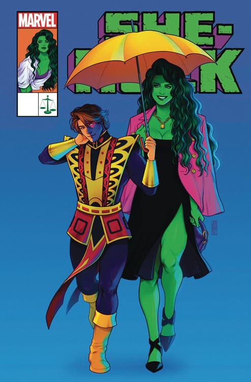 SHE-HULK (2022) #3 cover art by Jen Bartel