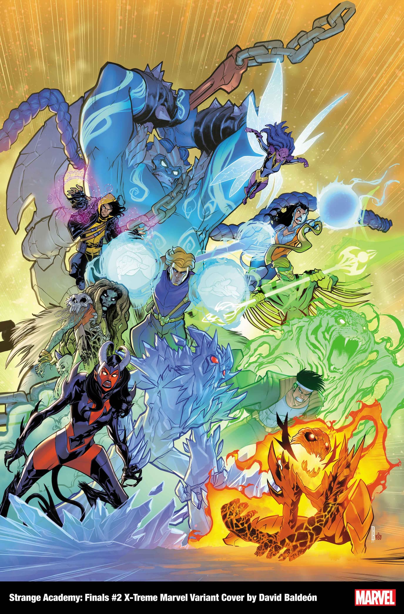 STRANGE ACADEMY: FINALS #2 X-TREME MARVEL VARIANT COVER by DAVID BALDEON