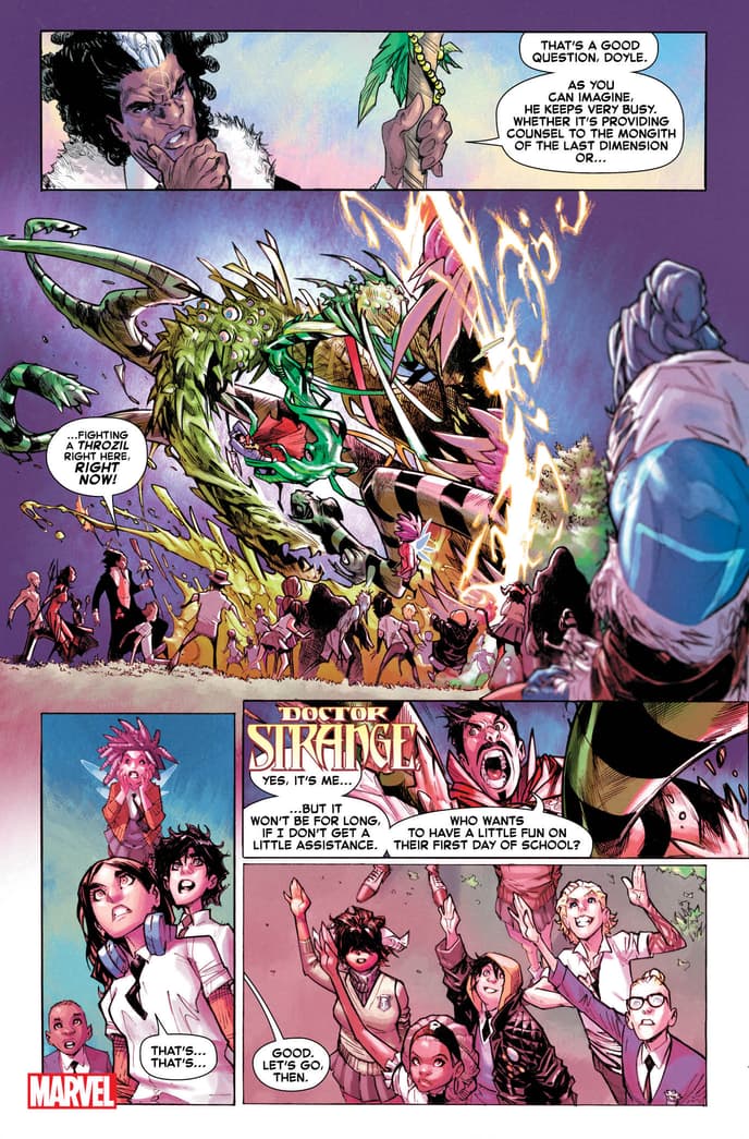 STRANGE ACADEMY #1 art by Humberto Ramos with colors by Edgar Delgado