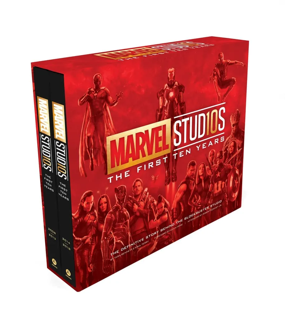 Cover for Marvel Studios: The First Ten Years Book Revealed at San