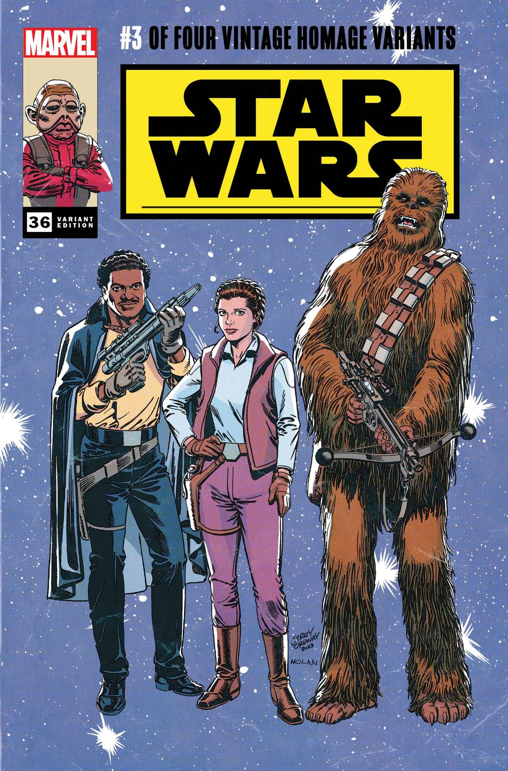 STAR WARS #36 Classic Trade Dress Variant Cover by Jerry Ordway and Nolan Woodward
